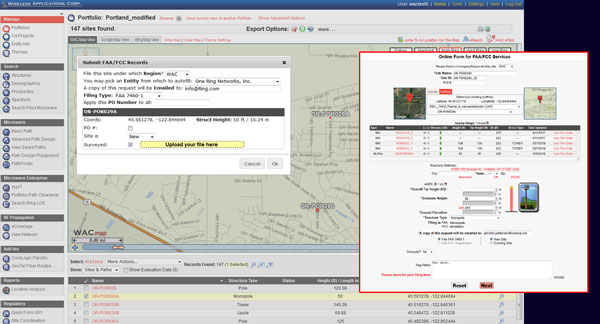 SiteSync Pro FAA/FCC Filings/Tracking