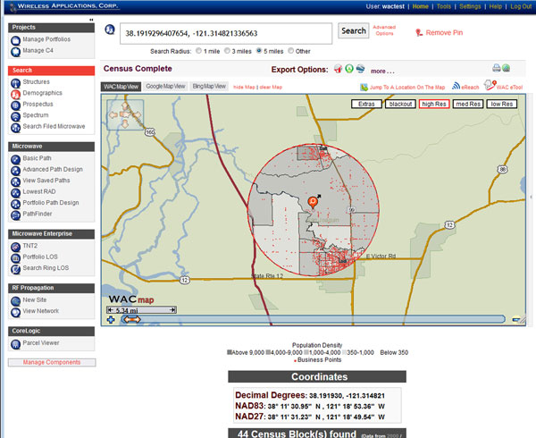 SiteSync Pro - Search Demographics